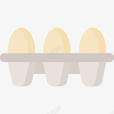 鸡蛋健康食品52扁平图标