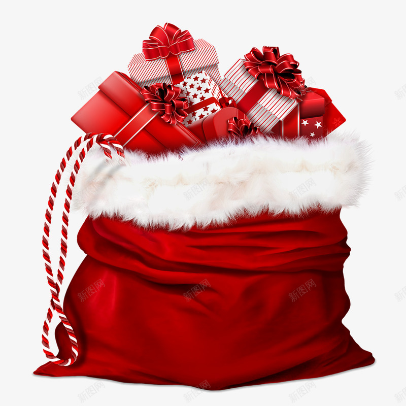 圣诞节礼物圣诞老人礼物袋圣诞节小贴纸各种装饰png免抠素材_新图网 https://ixintu.com 圣诞节 礼物 圣诞老人 贴纸 各种 装饰