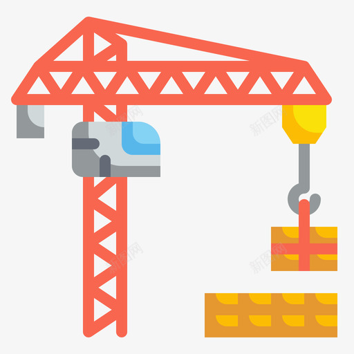 起重机结构200扁平svg_新图网 https://ixintu.com 起重机 结构 扁平