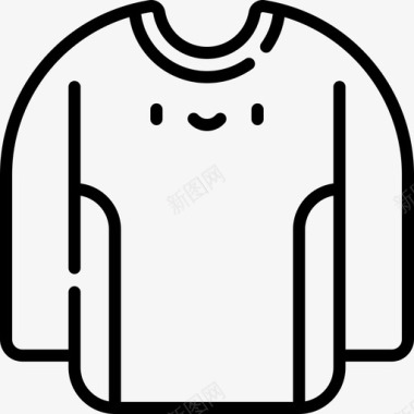 足球运动衫91号足球服直线型图标