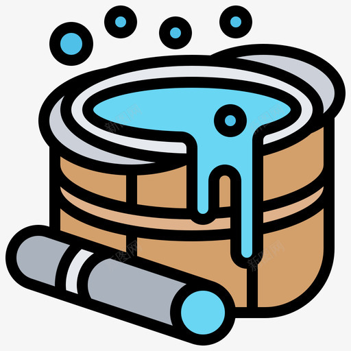 水桶水疗元素11线性颜色svg_新图网 https://ixintu.com 水桶 水疗 元素 线性 颜色