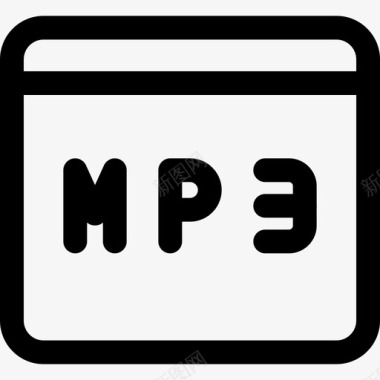 Mp3web应用程序登录页线性图标