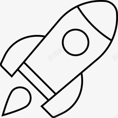 火箭发射器宇宙飞船图标