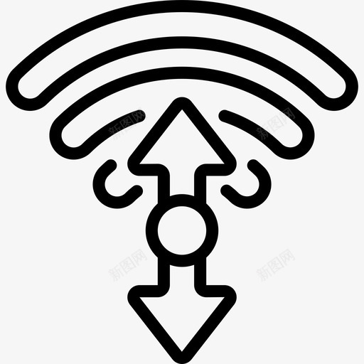 Wifi无线4线性svg_新图网 https://ixintu.com Wifi 无线 线性