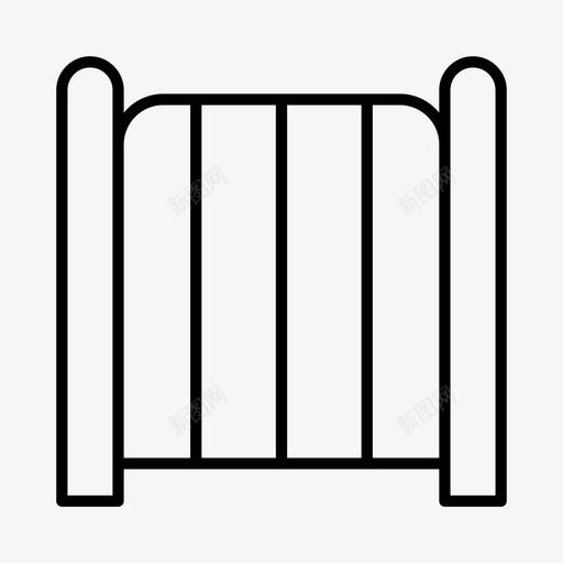 金属门栅栏大门svg_新图网 https://ixintu.com 金属 栅栏 大门 钢门