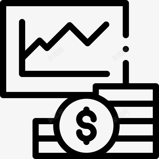 增加银行业132线性svg_新图网 https://ixintu.com 增加 银行业 线性