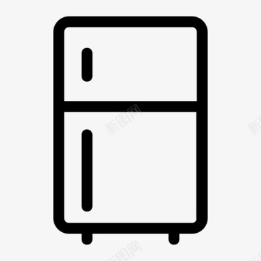 冰箱冷却器电子产品图标