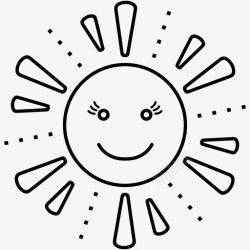 儿童店阳光宝贝标志太阳表情宝贝卡通阳光高清图片