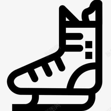 溜冰鞋加拿大冰上图标