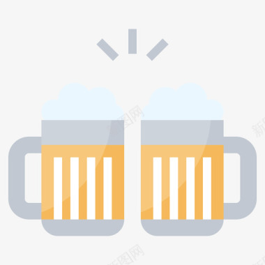 啤酒杯啤酒厂7扁平图标