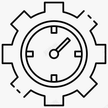 生产力业务时钟图标