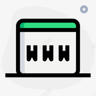 Wwwweb应用程序登录页4圆形形状图标
