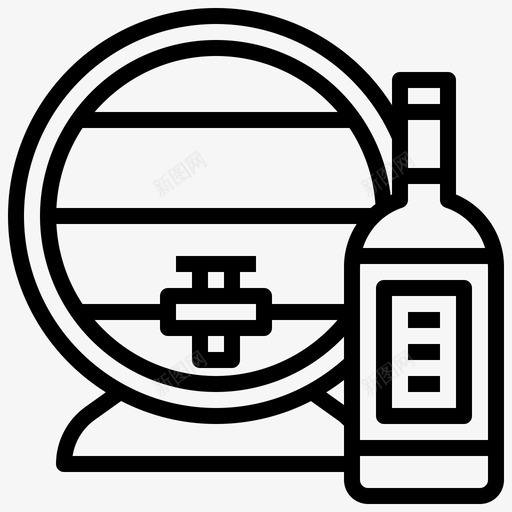 酒桶葡萄酒15直线型svg_新图网 https://ixintu.com 酒桶 葡萄酒 直线 线型