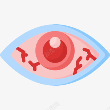 红眼验光师13扁平图标