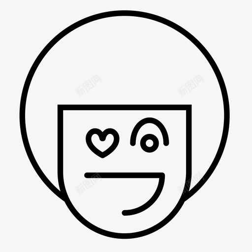 男孩表情符号爱svg_新图网 https://ixintu.com 表情 男孩 符号 笑脸 1行