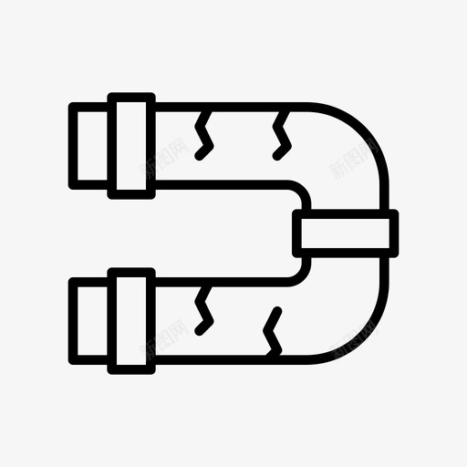 破裂管道管道泄漏svg_新图网 https://ixintu.com 管道 破裂 泄漏 假日 自然 图标 轮廓 样式