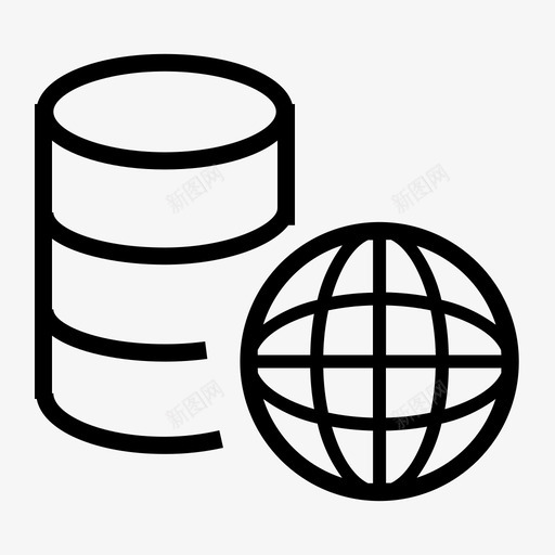 数据源管理svg_新图网 https://ixintu.com 数据源 管理 线性