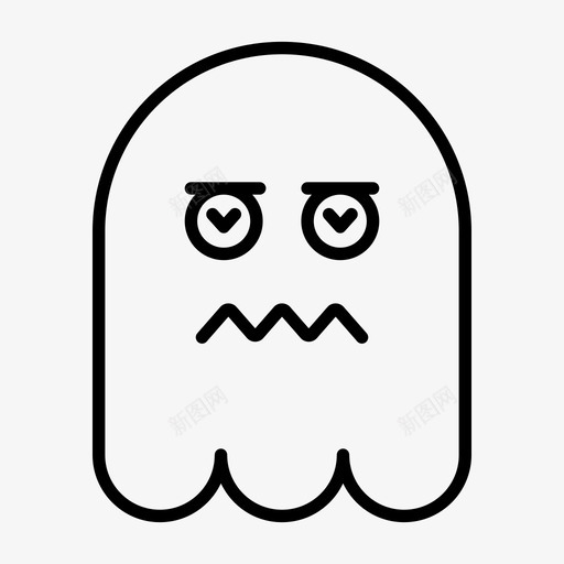 幽灵表情符号幻影svg_新图网 https://ixintu.com 幽灵 表情 符号 幻影 1行