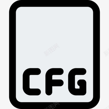 Cfg文件格式web应用程序编码文件1线性颜色图标