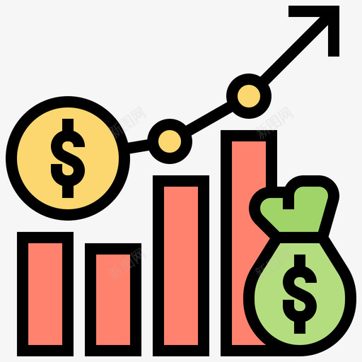 预算金融危机4线条色彩svg_新图网 https://ixintu.com 预算 金融 危机 线条 色彩