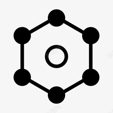 分子原子化学图标