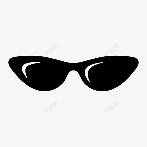 cateye太阳镜猫眼太阳镜眼镜svg_新图网 https://ixintu.com 太阳镜 眼镜 cateye 猫眼 墨镜