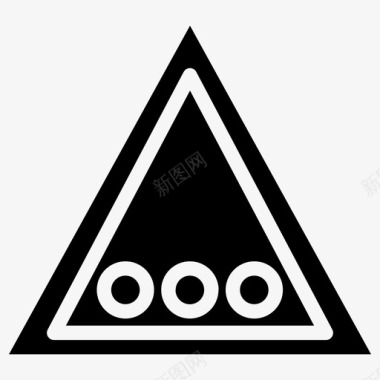 交通标志警告汽车配件图标