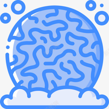珊瑚潜水46蓝色图标