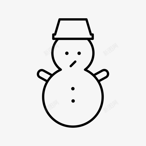 雪人30冬svg_新图网 https://ixintu.com 雪人