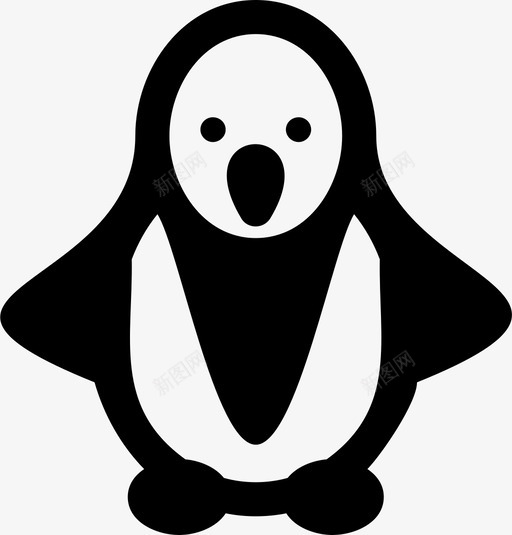 企鹅动物冰svg_新图网 https://ixintu.com 企鹅 动物 北极