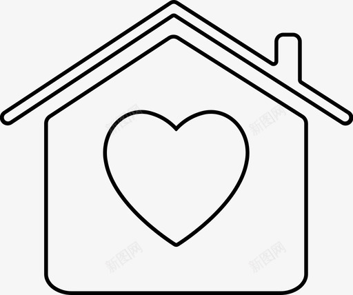 家家的爱svg_新图网 https://ixintu.com 