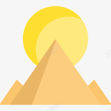 金字塔地标和纪念碑31座平坦图标