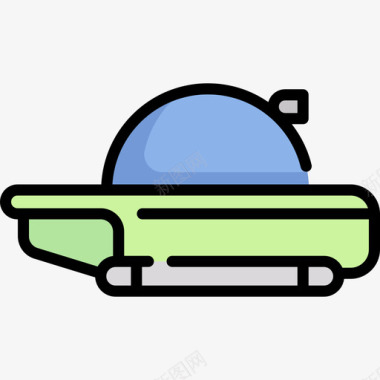 潜艇车辆运输1线颜色图标