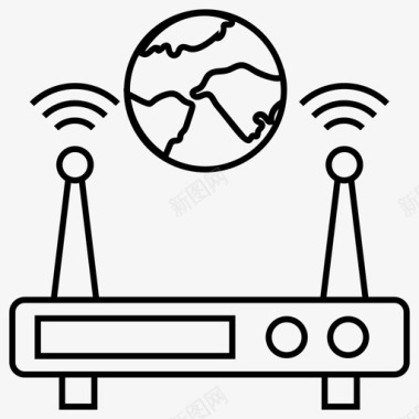 wifi路由器热点wifi调制解调器图标