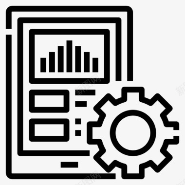 网络管理搜索引擎优化营销17线性图标