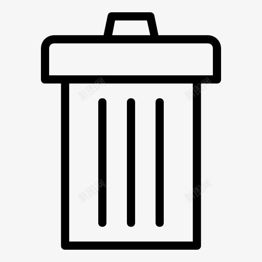 回收站垃圾桶商业必需品svg_新图网 https://ixintu.com 回收站 垃圾桶 商业 必需品
