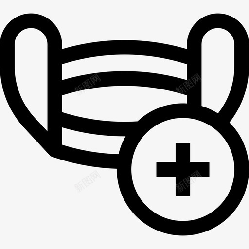 医用面罩健康99线性svg_新图网 https://ixintu.com 医用 面罩 健康 线性
