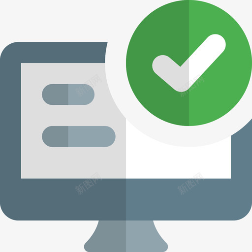 勾号web应用程序开发扁平svg_新图网 https://ixintu.com 勾号 web 应用 程序开发 扁平
