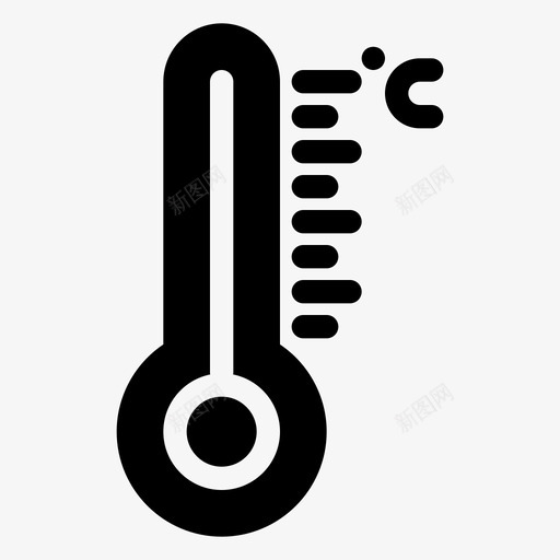 温度控制房屋svg_新图网 https://ixintu.com 房屋 智能 温度 控制 温度计 字形