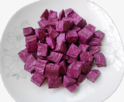 紫薯丁区干果谷物素材