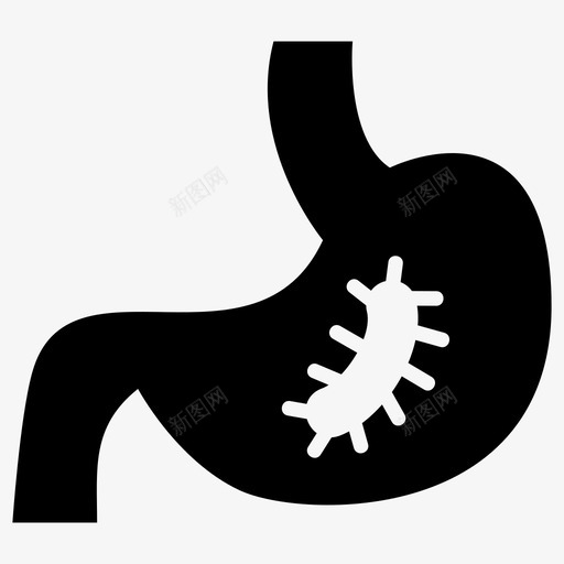 胃身体疾病svg_新图网 https://ixintu.com 身体 疾病 健康 医疗 胃痛