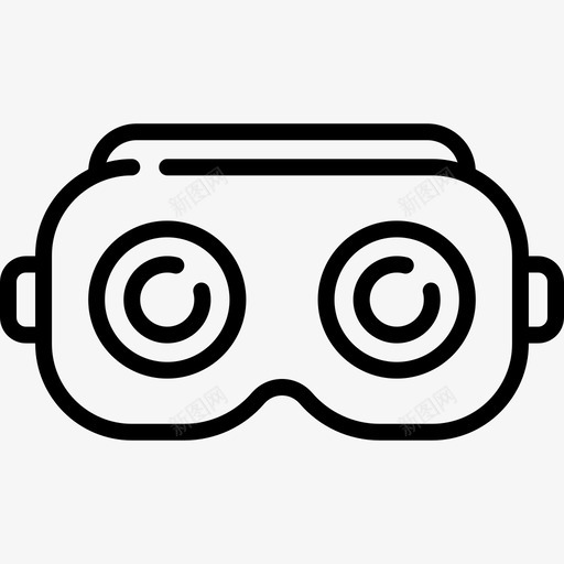 Vr眼镜未来技术22线性svg_新图网 https://ixintu.com Vr 眼镜 未来技术 线性