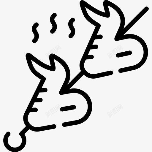鸡翅烤肉58直系svg_新图网 https://ixintu.com 鸡翅 烤肉 直系
