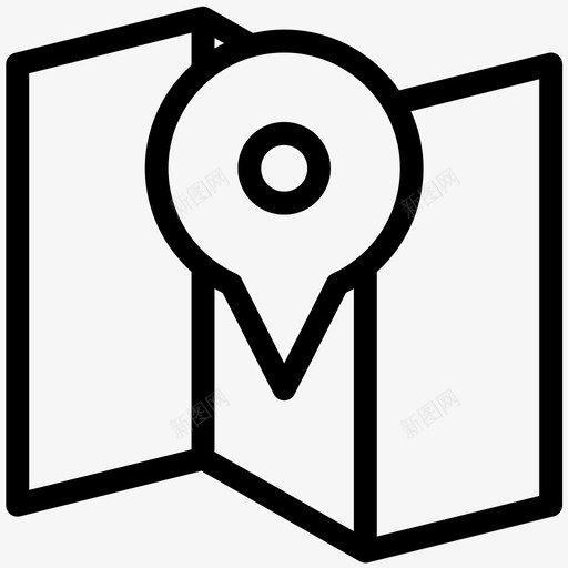 位置和地图定位地图和标志svg_新图网 https://ixintu.com 地图 位置 定位 标志 导航 pin 简单 网络 图标