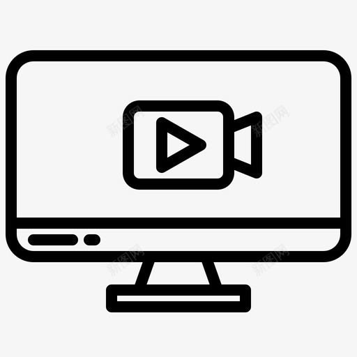 视频内容创建者线性svg_新图网 https://ixintu.com 视频 内容 创建者 线性