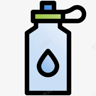 水瓶scout14线性颜色图标