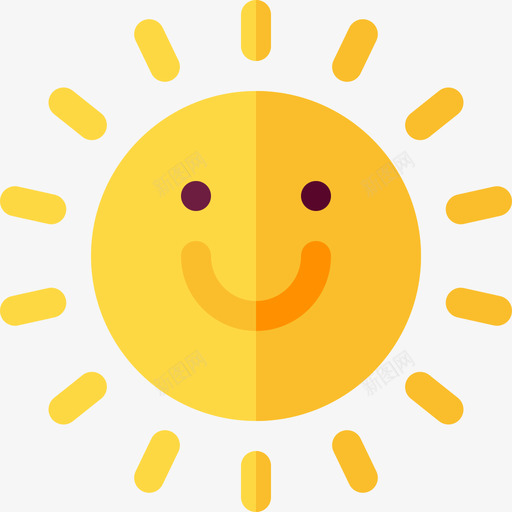 太阳嬉皮士35平坦svg_新图网 https://ixintu.com 太阳 嬉皮士 平坦
