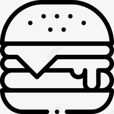 汉堡包烧烤54直系图标