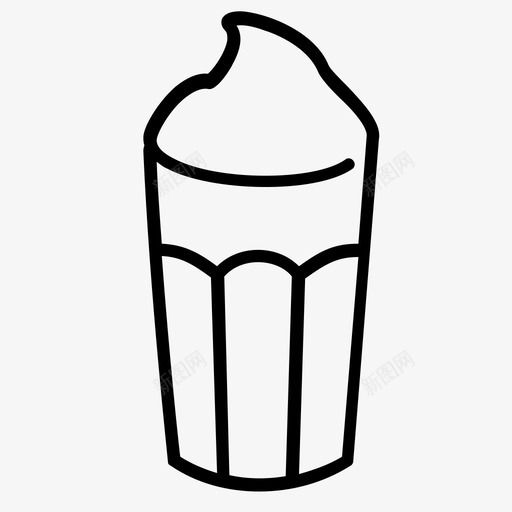 奶油拿铁咖啡饮料svg_新图网 https://ixintu.com 咖啡 奶油 拿铁 饮料 玻璃杯 套装