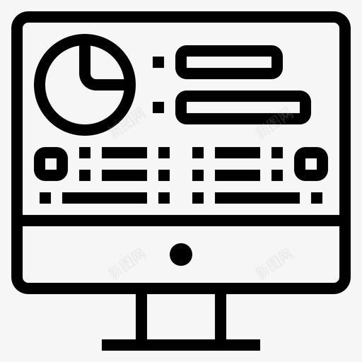 统计监视器分析业务svg_新图网 https://ixintu.com 统计 监视器 业务 分析 计算机 发展 大纲 图标 样式